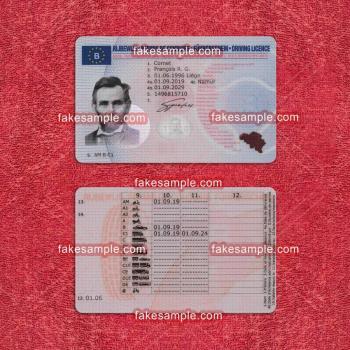Israel Driver Licence Fake Template